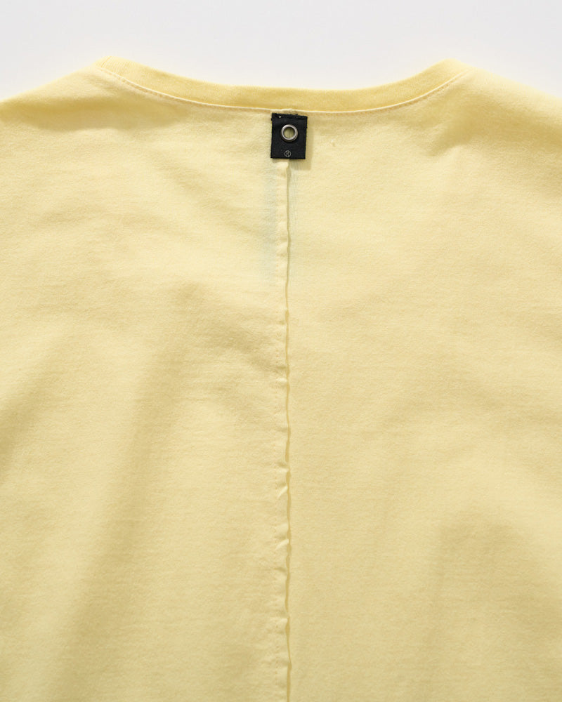 wide cut-off crew-neck S/S