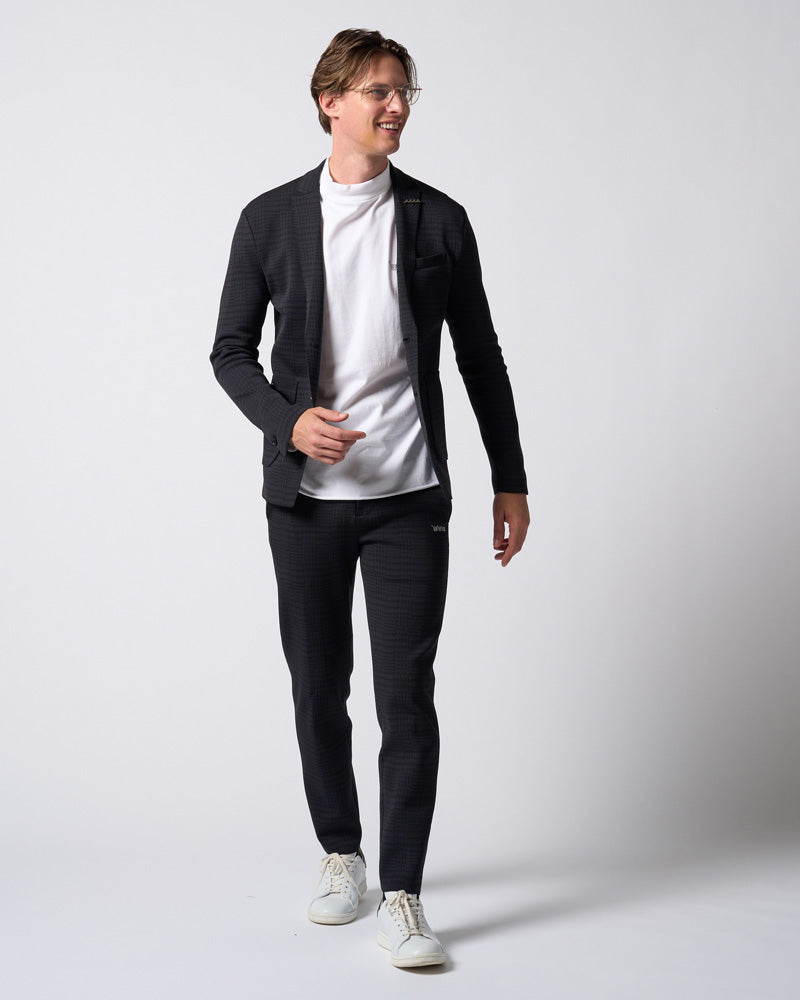 【muta × wjk】function knit jacket (jacquard check)