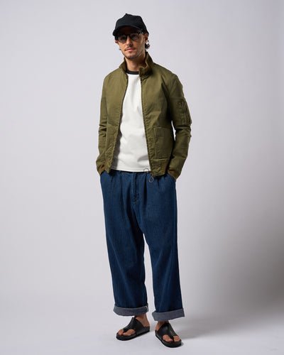 2-tuck wide trousers