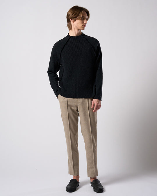 comfort pin-tuck slim slacks