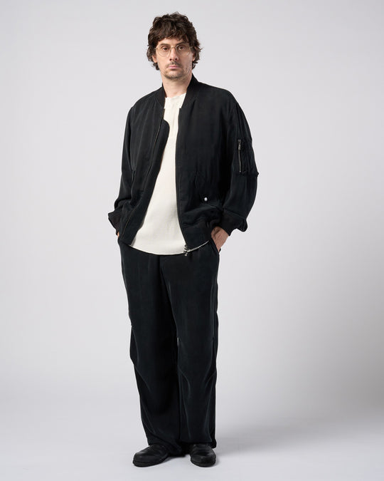 cupro vintage knee tuck easy pants