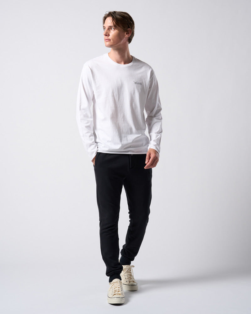 【muta × wjk】cut-off crew-neck L/S(printed)