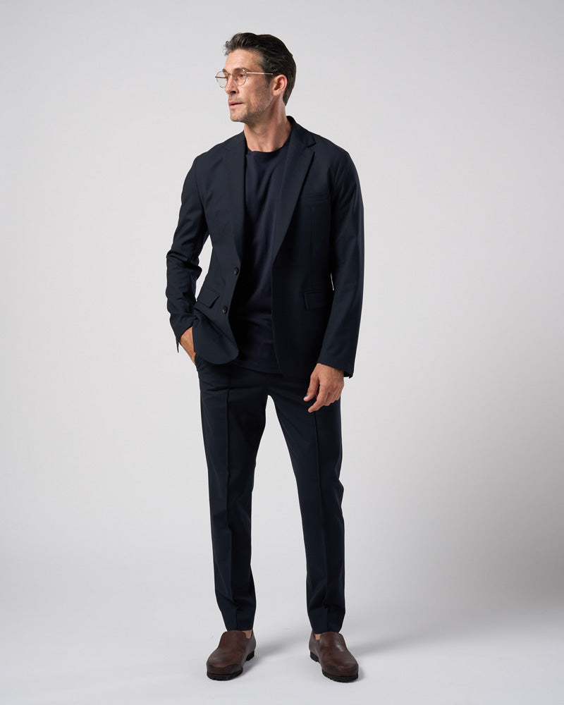 comfort pin-tuck slim slacks