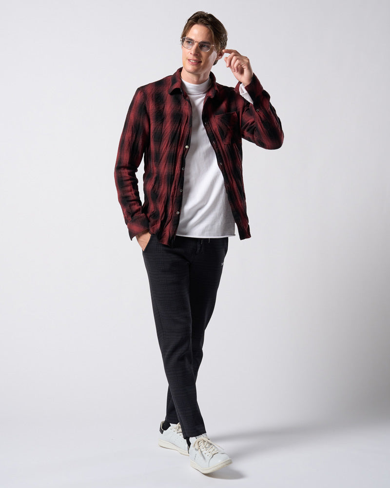 【muta × wjk】cut-off mock-neck L/S(printed)