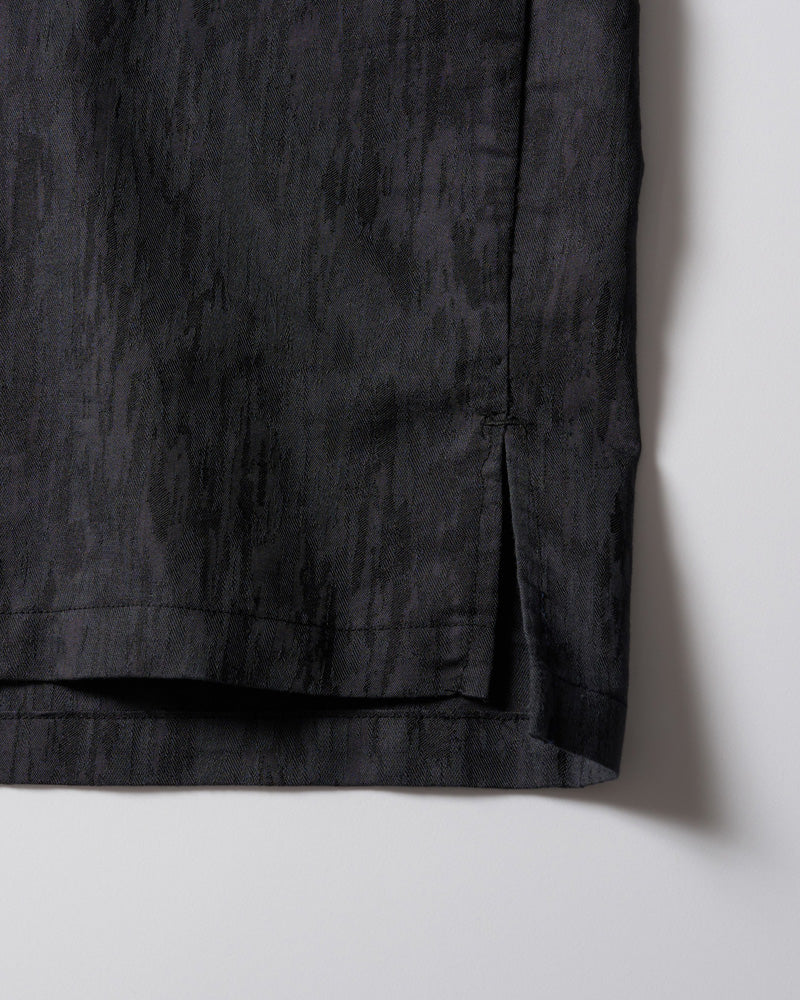 jacquard open collar shirt