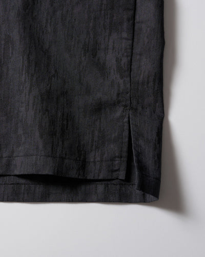 jacquard open collar shirt