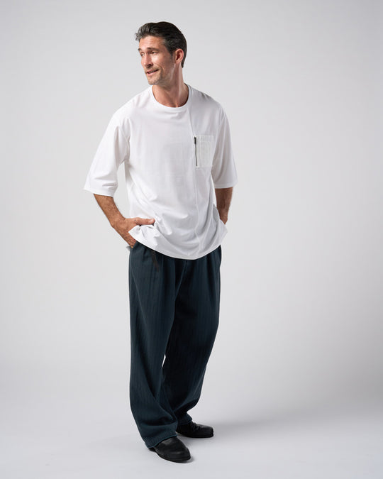 contrast pocket pull-over