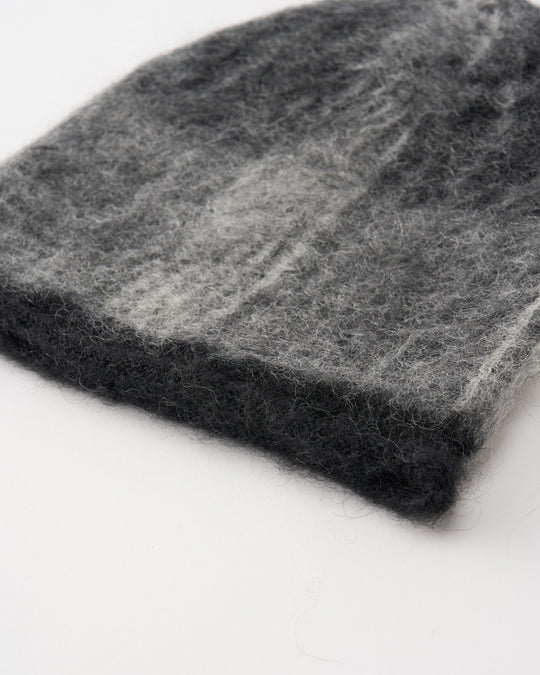 mohair shaggy knit beanie