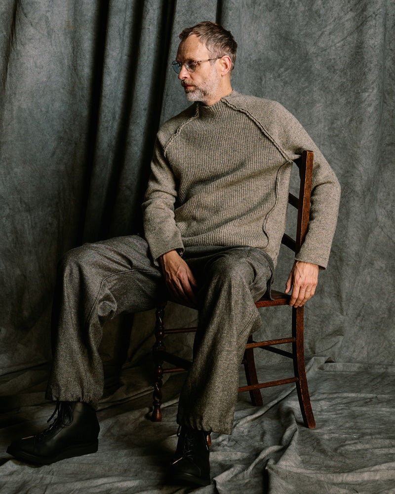 lomond×powder line high-neck knit