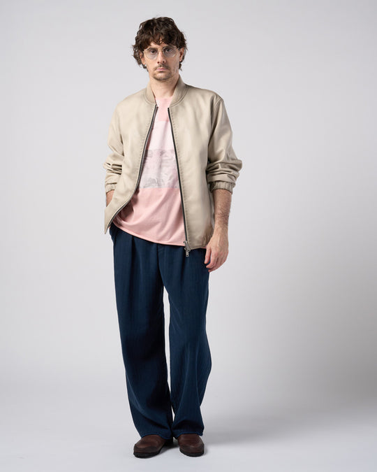 lamb leather bomber jacket