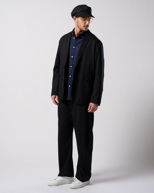 venetian stripe wide banana slacks