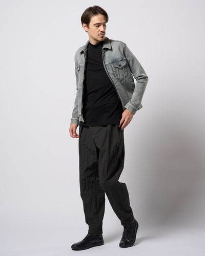 luxury cotton mock neck S/S