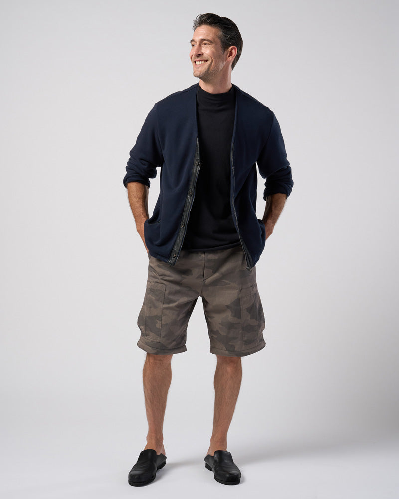 cut-off semi mock neck S/S