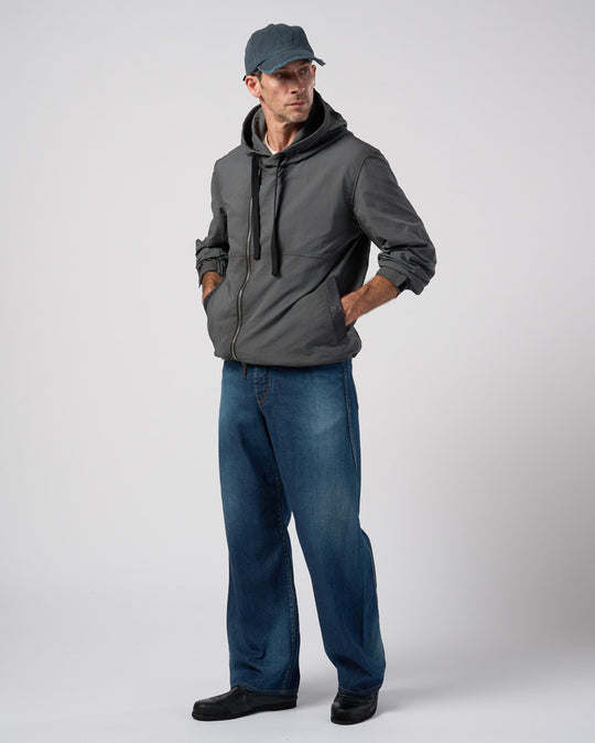 textured nylon short witch blouson