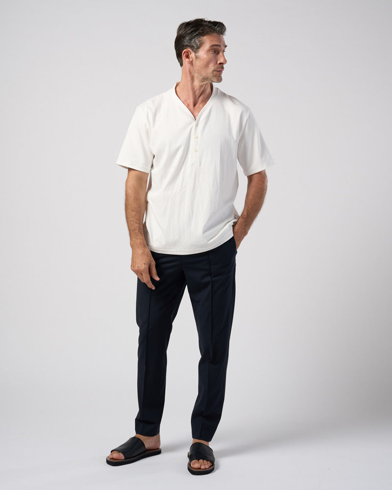 comfort pin-tuck slim slacks