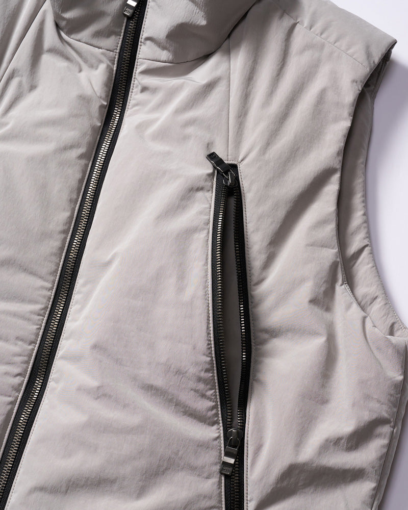 solid zip vest
