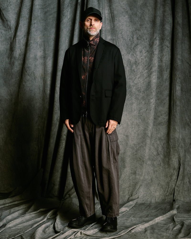 venetian stripe single jacket
