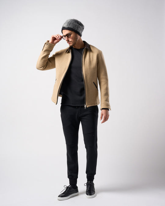 mohair shaggy knit beanie