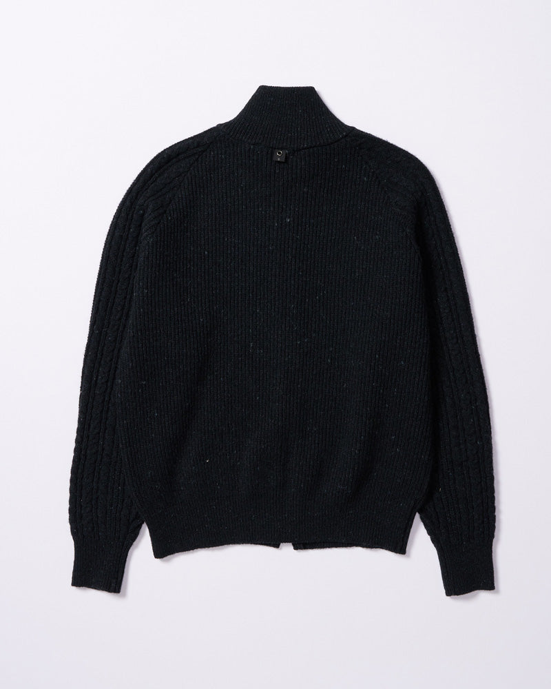 lomond×powder zip-up knit
