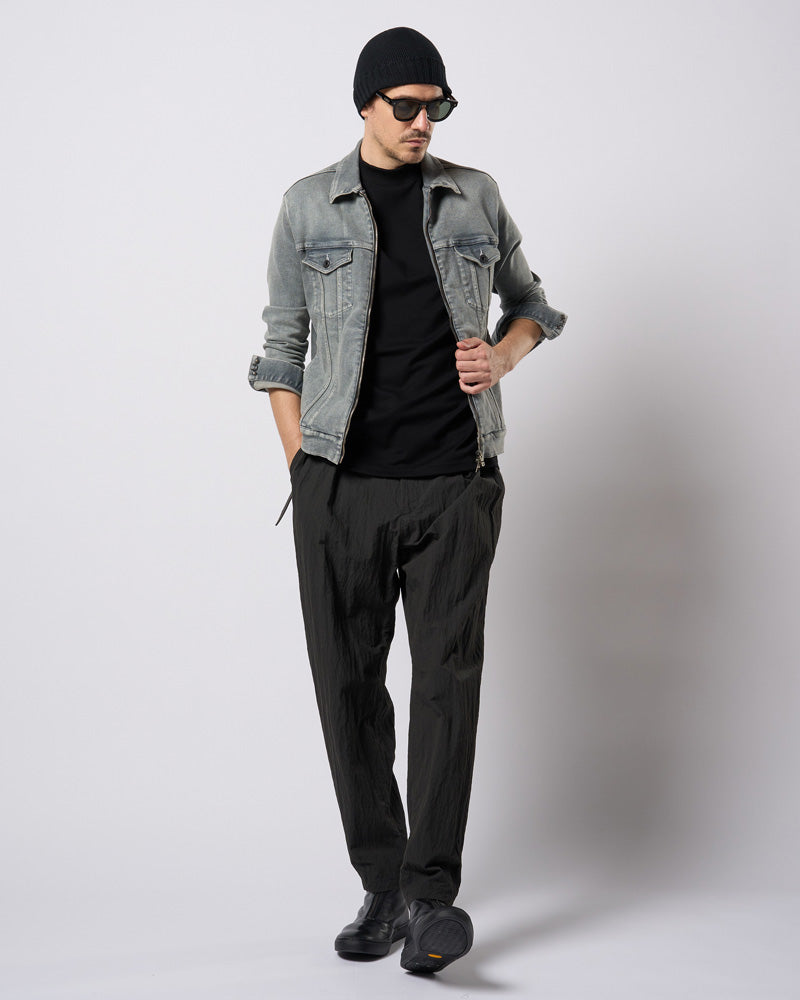 luxury cotton mock neck S/S
