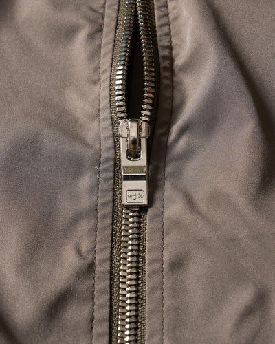 neck zip blouson