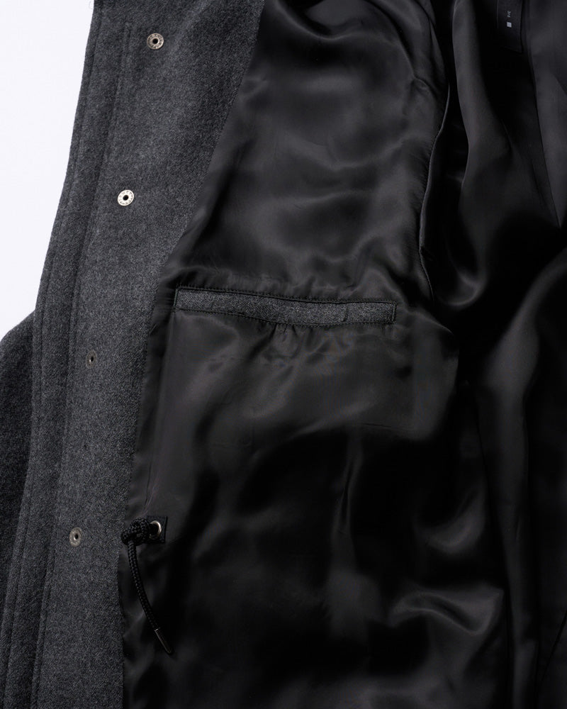 milled wool field jacket