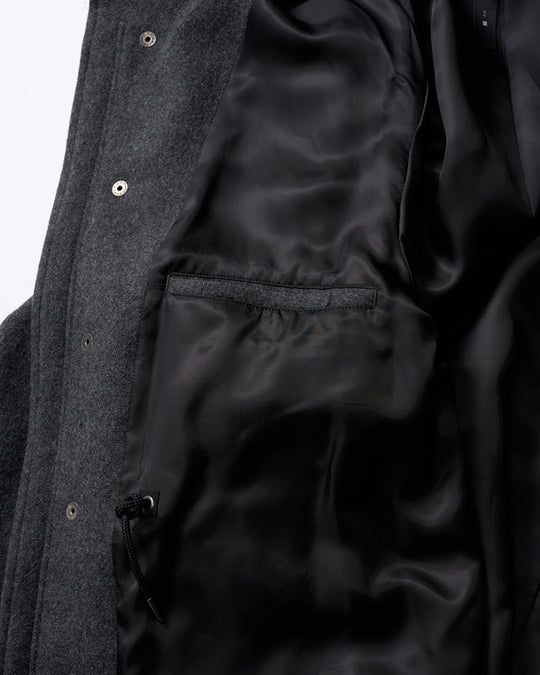 milled wool field jacket