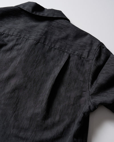 jacquard open collar shirt