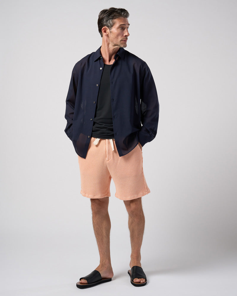 airy wool voile shirt