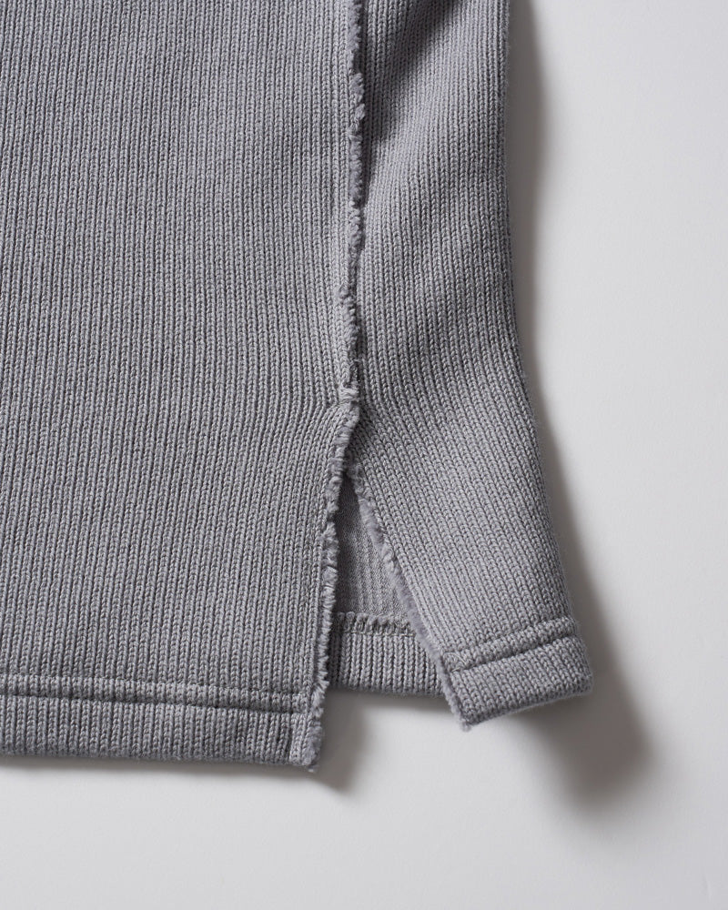 quarter-knit key neck H/S