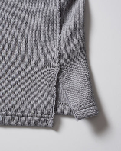 quarter-knit key neck H/S