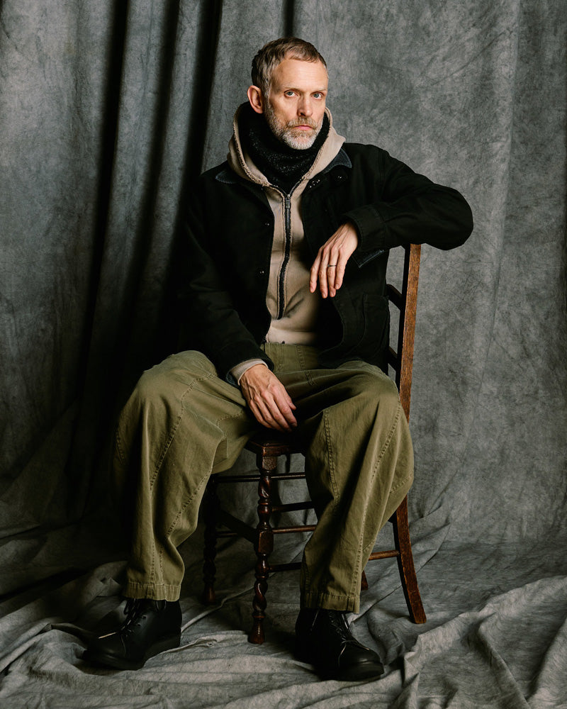 heavy moleskin short coverall jacket