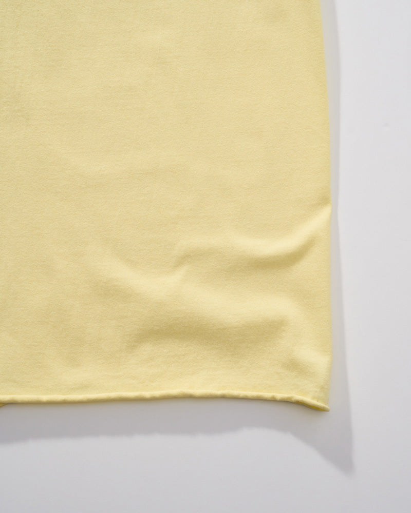 wide cut-off crew-neck S/S