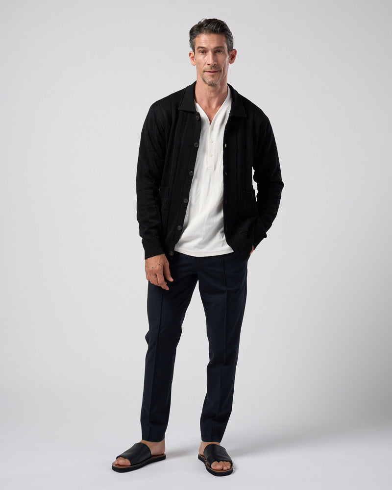 comfort pin-tuck slim slacks