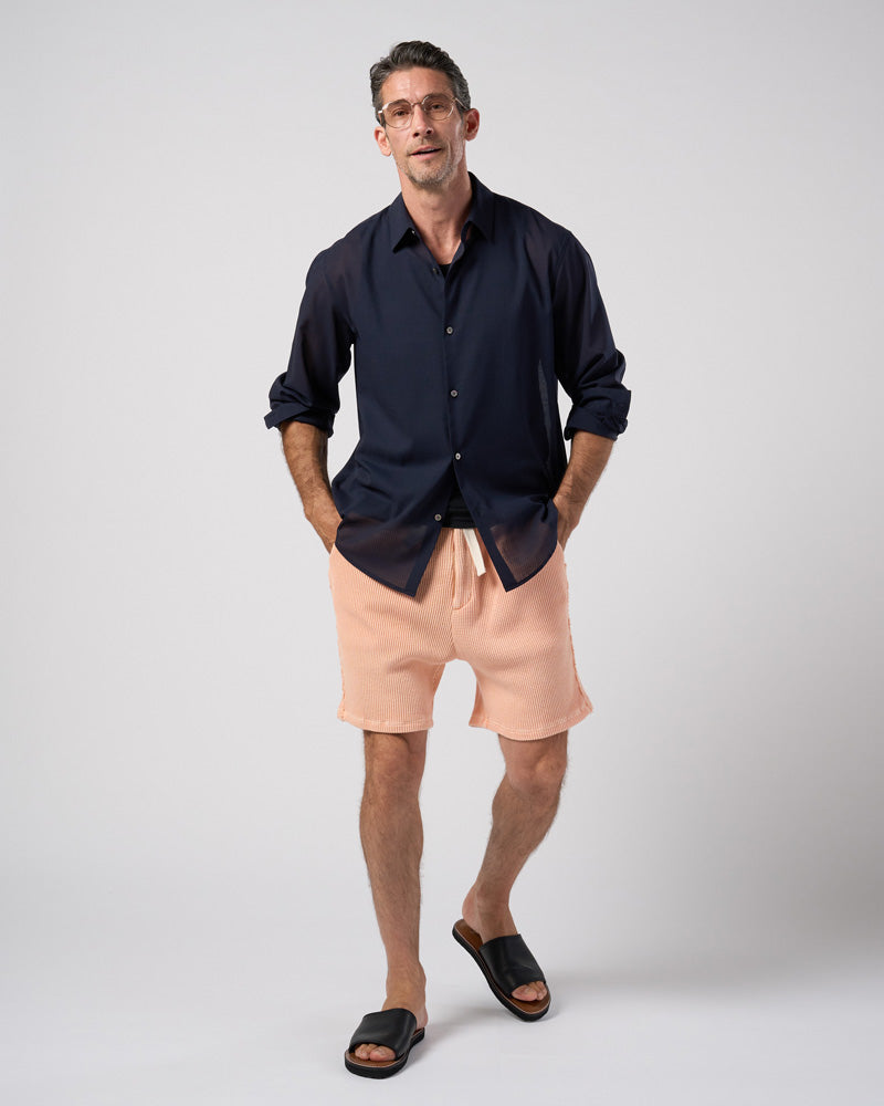 airy wool voile shirt