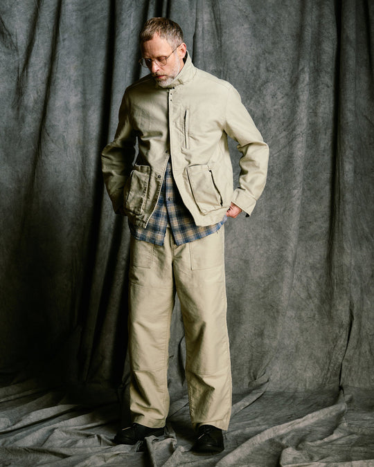 heavy moleskin short coverall jacket