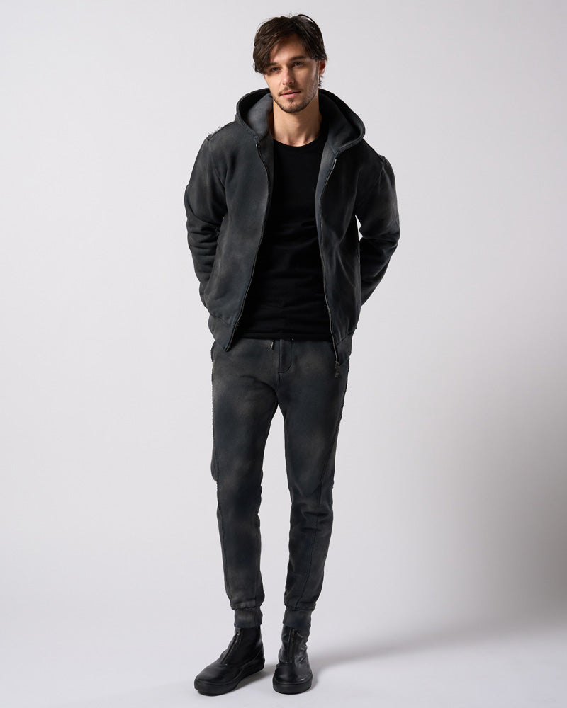 fade switching rib sweat pants