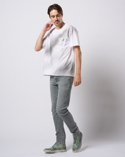 spray dye leather pocket-T