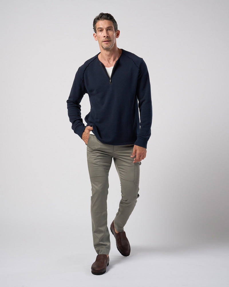fine satin slim cargo