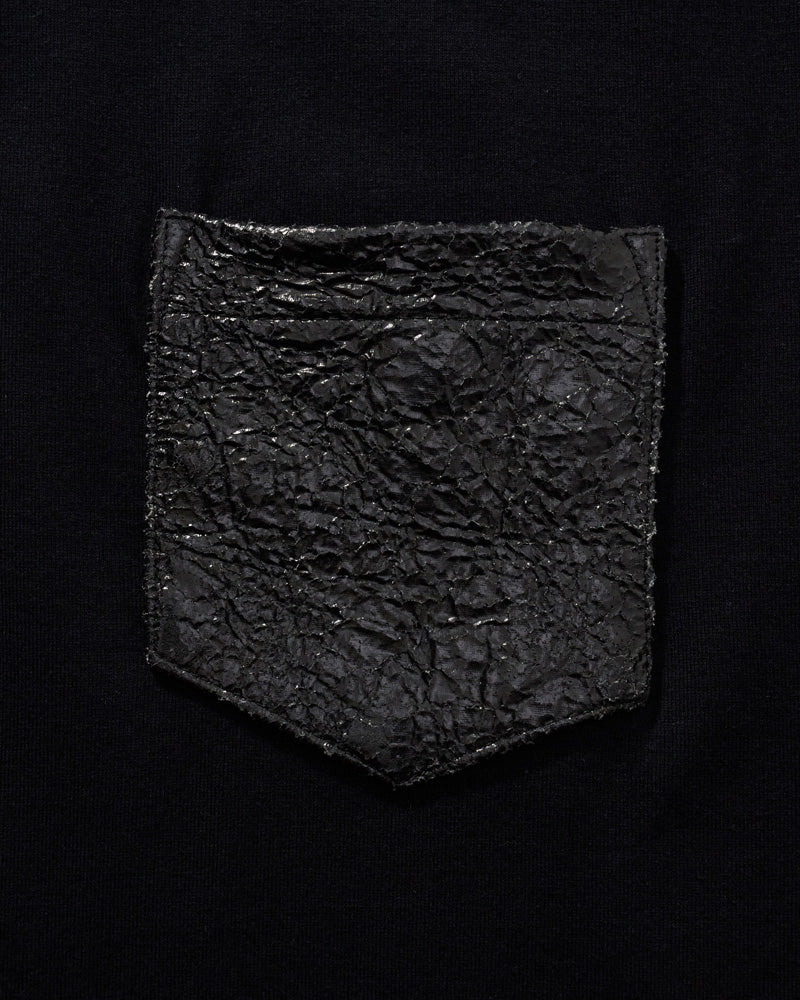 crash leather pocket Tee