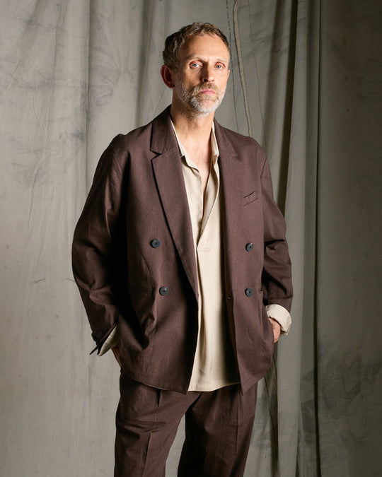 cupro vintage pull-over skipper shirt L/S