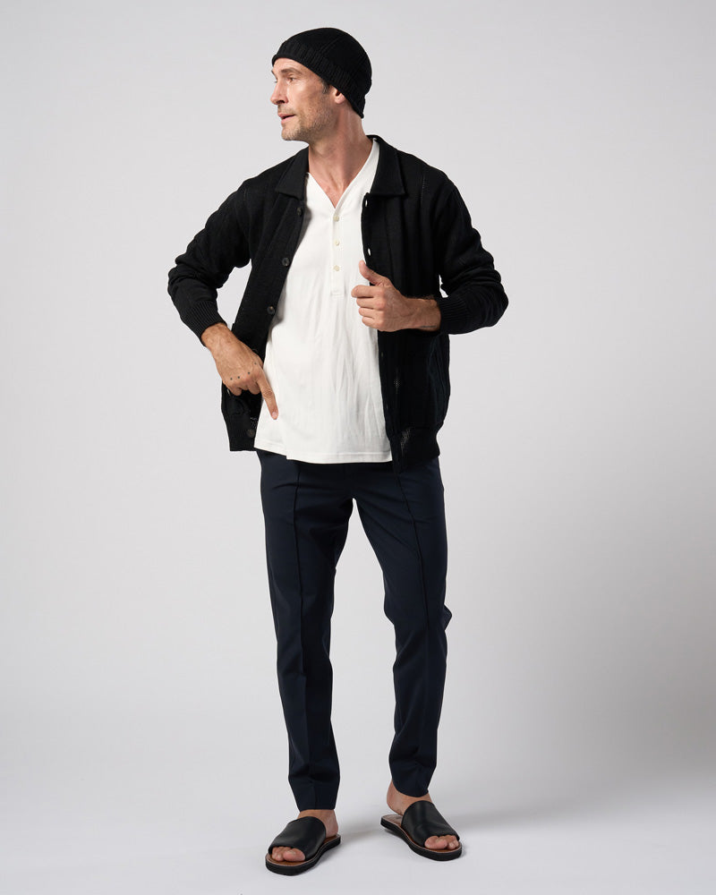 comfort pin-tuck slim slacks