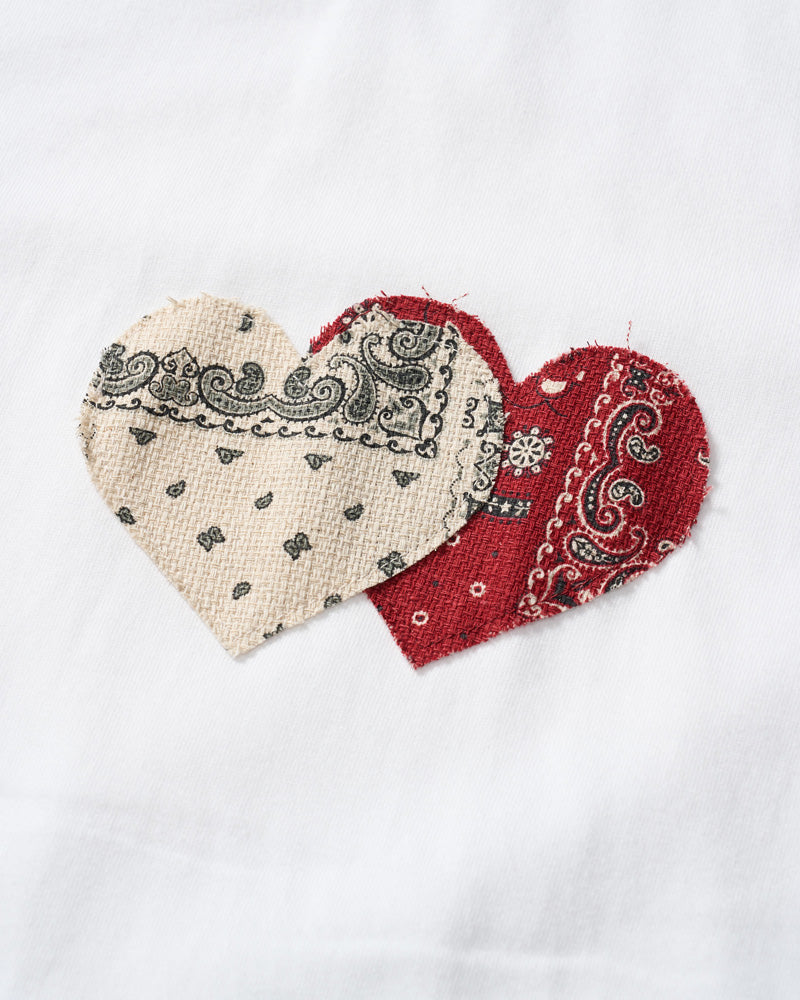 bandana panel heart T