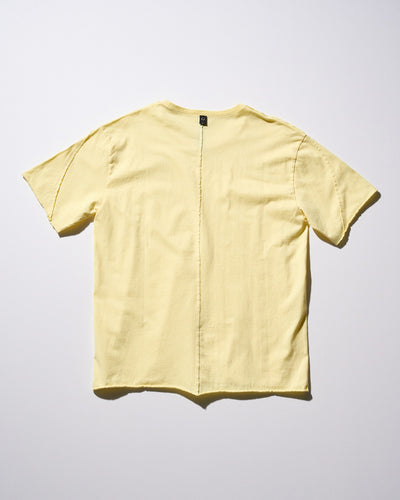 wide cut-off crew-neck S/S