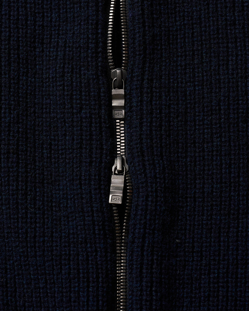 lomond×powder zip-up knit