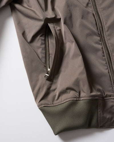 neck zip blouson
