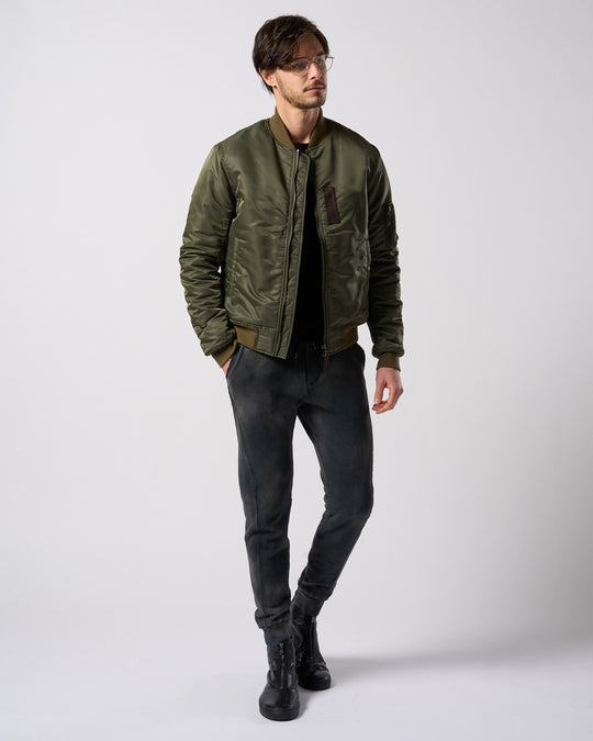 fade switching rib sweat pants