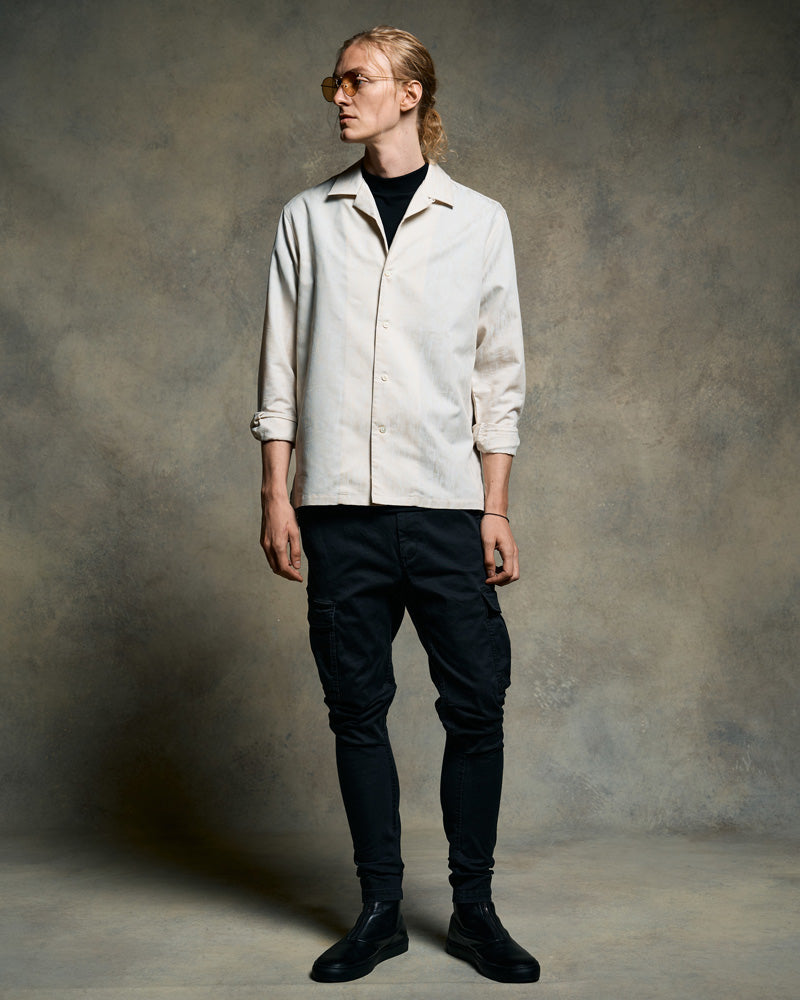 luxury cotton mock neck S/S