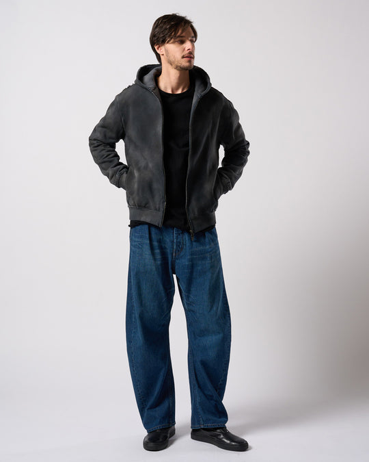 fade zip-up hoodie