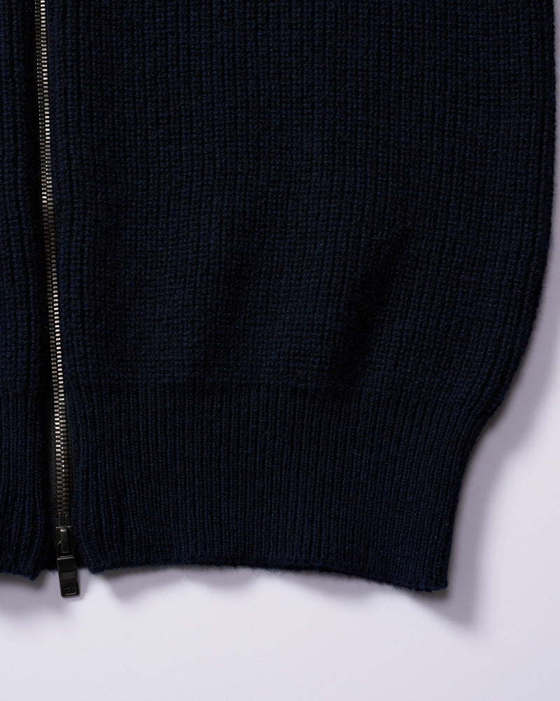 lomond×powder zip-up knit